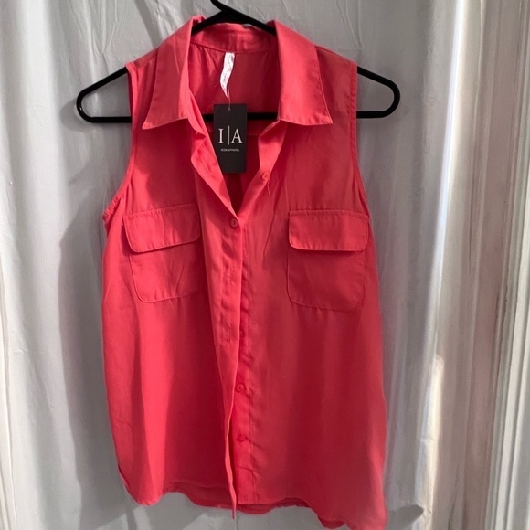 ICON apparel orange button up size m - Picture 1 of 3